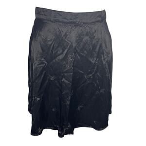 Vintage The Limited Whimsygoth Black Embroidered Butterfly A-Line Skirt Size 4